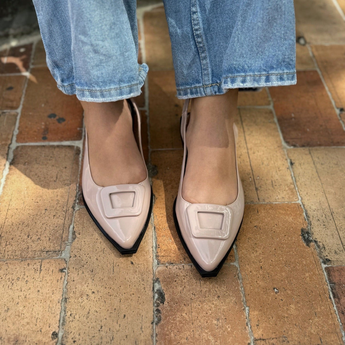 Ref. 618 Flats de Hebilla Forrada