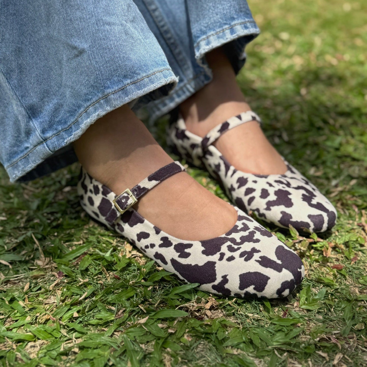 Ref. 596 Baletas cow print