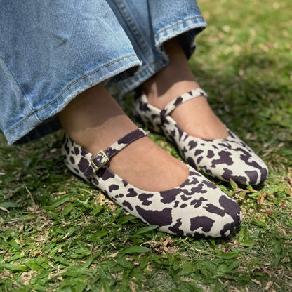 Ref. 596 Baletas cow print
