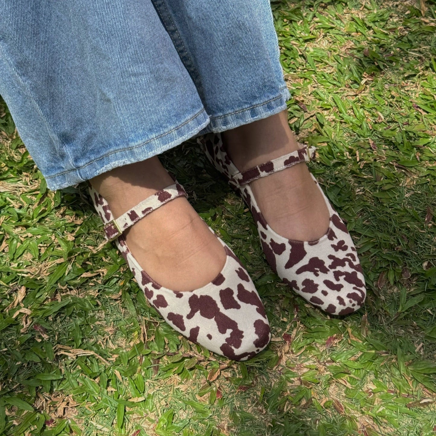 Ref. 596 Baletas cow print