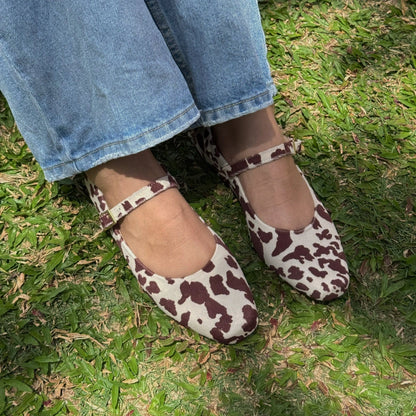 Ref. 596 Baletas cow print
